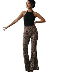 By Anthropologie Drapey Flare Leg Pants, Size 10